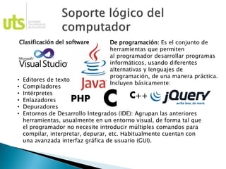 Informatica basica 3. soporte lógico del computador | PDF