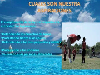 No aceptemos abusos ni en contra de nosotros ni en contra de los demás .