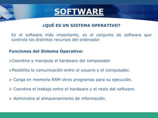 La ROM suele almacenar la configuración del sistema o el programa de arranque de la computadora.Dispositivos InternosSLOTS Slot (Zocalo). En computación, ranura utilizada para dar soporte de conexión.