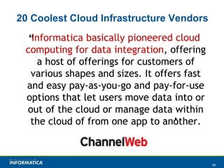 Informatica Cloud Overview | PPT