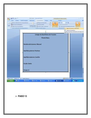 PASO 13
 