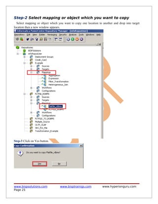 Informatica object migration | PDF