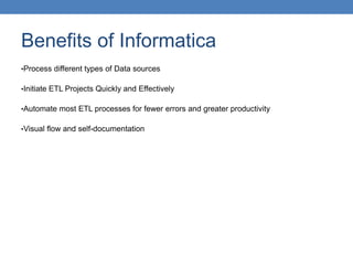 Informatica overview | PPTX