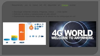 Resumiendo, con la nueva red 4G disponible en Orange podrás:
•- Descargar contenido (música, imágenes, vídeos, …) más rápido
•- Disfrutar de vídeos y videollamadas en alta calidad
•- Experimentar importantes mejoras en la calidad de los videojuegos en red
 