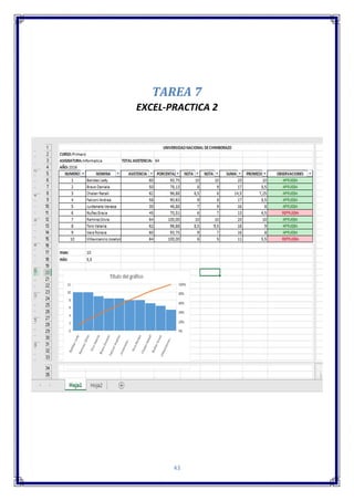 43
TAREA 7
EXCEL-PRACTICA 2
 