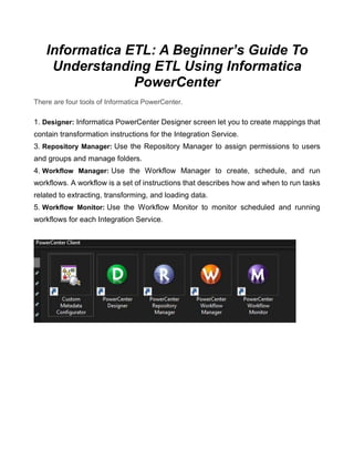 Informatica power center | PDF | Databases | Computer Software and ...