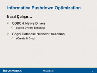 Informatica pushdown optimization eğitimi | PPT