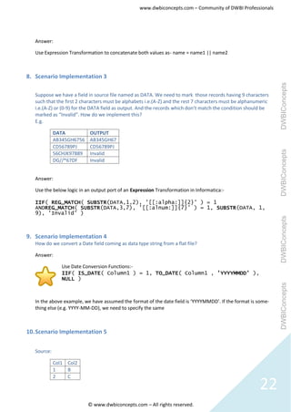 Informatica question & answer set | PDF