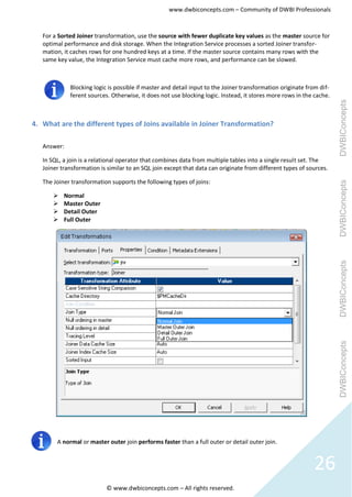 Informatica question & answer set | PDF