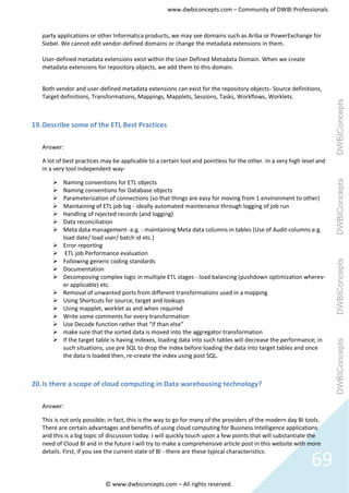 Informatica question & answer set | PDF