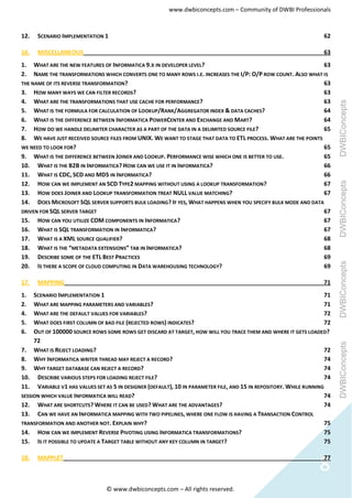 Informatica question & answer set | PDF
