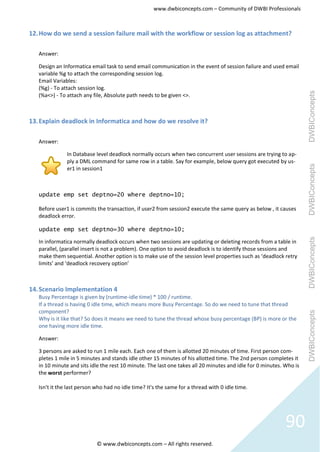 Informatica question & answer set | PDF