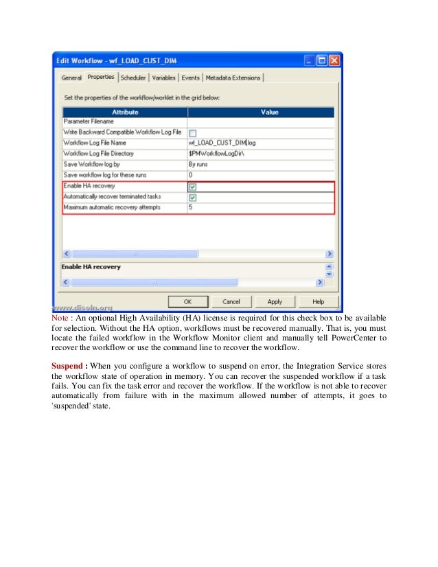 workflow recovery in informatica informatica failure recovery strategy workflow recovery in informatica informatica failure recovery strategy