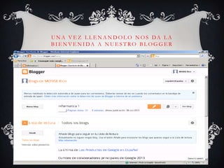 U N A V E Z L L E N A N D O L O N O S DA L A
B I E N V E N I DA A N U E S T RO B L O G G E R
 