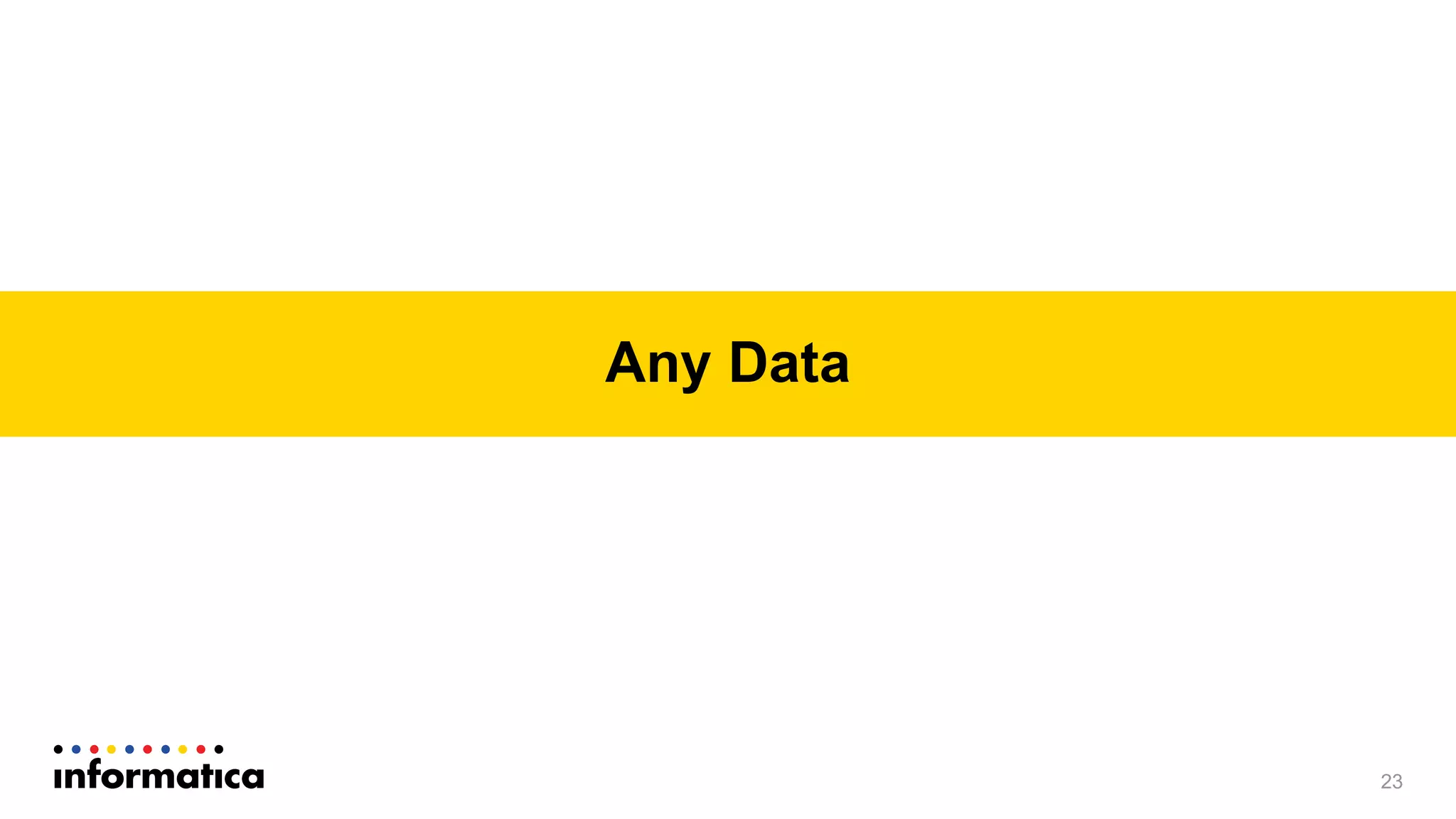 23
Any Data
 
