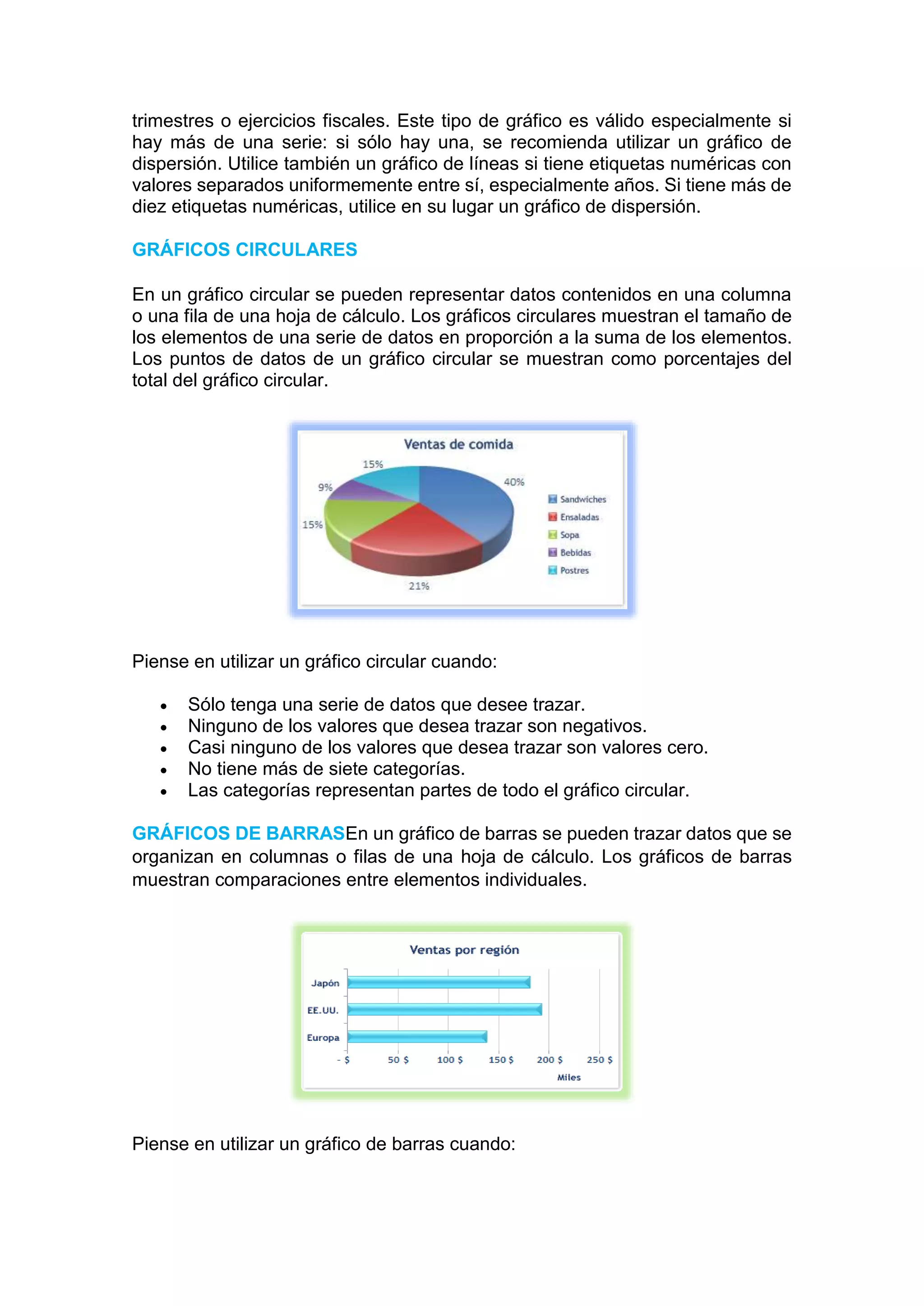 Informatica tipos de graficos | DOCX