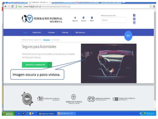 Imagen oscura y poco vistosa.
