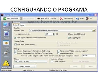 CONFIGURANDO O PROGRAMA
 