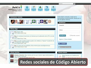 Redes sociales de Código Abierto<br />