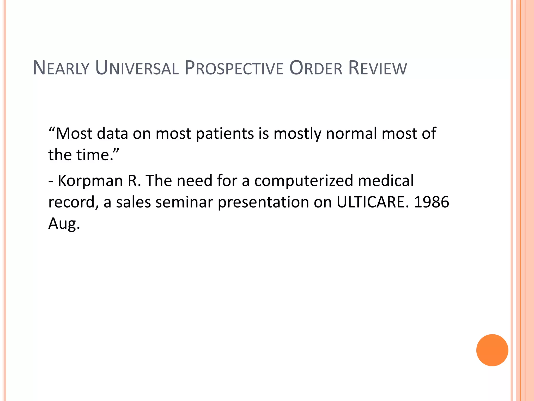 Mandated and strongly recommended by JCAHO and ASHP, respectively