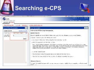 Searching e-CPS 