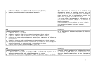 13
βαθμού του μαθητή με τον βαθμό που έλαβε στις προαγωγικές εξετάσεις.
ζ) εμφανίζει το επώνυμο του μαθητή και τον βαθμό προαγωγής.
Αφού ολοκληρωθεί η κατασκευή και η εκτέλεση του
προγράμματος, μπορεί να προκληθεί συζήτηση ώστε να
αναδειχτεί ότι το πρόγραμμα/αλγόριθμος που αναπτύχθηκε
μπορεί να δουλέψει μόνο για συγκεκριμένους βαθμούς που
δόθηκαν από τον μαθητή και να τεθεί το ερώτημα:
Τι θα γίνει αν θέλαμε ένα πρόγραμμα που θα μπορούσε να το
χρησιμοποιήσει οποιοσδήποτε μαθητής για να υπολογίσει το
βαθμό προαγωγής του;
Αναδεικνύεται έτσι η ανάγκη για χρήση της εντολής εισόδου, η
οποία χρησιμοποιείται για να αναπτυχθεί το αρχικό
παράδειγμα.
ΔΡ6. Προσέγγιση
Να αναπτύξετε αλγόριθμο ο οποίος:
α) διαβάζει το επώνυμο ενός μαθητή.
β) διαβάζει το βαθμό που έλαβε στο Α΄ τετράμηνο στο μάθημα «Πολιτική Παιδεία».
γ) διαβάζει το βαθμό που έλαβε στο Β΄ τετράμηνο στο μάθημα «Πολιτική Παιδεία».
δ) υπολογίζει τον ετήσιο προφορικό βαθμό που προκύπτει από το μέσο όρο των βαθμών των
δύο τετραμήνων.
ε) διαβάζει το βαθμό που έλαβε στις προαγωγικές εξετάσεις στο μάθημα «Πολιτική Παιδεία».
στ) υπολογίζει τον βαθμό προαγωγής που προκύπτει από το μέσο όρο του ετήσιου προφορικού
βαθμού του μαθητή με τον βαθμό που έλαβε στις προαγωγικές εξετάσεις.
ζ) εμφανίζει το επώνυμο του μαθητή και τον βαθμό προαγωγής.
Με την δραστηριότητα προσεγγίζεται η ανάγκη για χρήση της
εντολής εισόδου.
ΔΡ7. Προσέγγιση
Να αναπτύξετε αλγόριθμο ο οποίος:
α) διαβάζει το όνομα ενός μαθητή, τον προφορικό βαθμό που έλαβε το 1ο τετράμηνο και τον
προφορικό βαθμό που έλαβε το 2ο τετράμηνο στο μάθημα της Ιστορίας,
β) υπολογίζει τον ετήσιο προφορικό βαθμό του μαθητή που προκύπτει από το μέσο όρο των
Οι μαθητές μπορούν να εργαστούν με τη δομή επιλογής μέσω
της επέκτασης της ΔΡ6. Στόχος είναι να προσεγγίσουν τον
τρόπο που λαμβάνεται μία απόφαση με βάση συγκεκριμένο
κριτήριο.
 