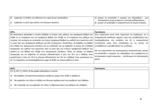 20
β) εμφανίζει το πλήθος των αθλητών που είχαν άκυρη προσπάθεια.
γ) εμφανίζει το μέσο όρο μήκους των έγκυρων αλμάτων.
α) μπορεί να ανακληθεί ο ορισμός του αλγορίθμου: …μια
πεπερασμένη σειρά ενεργειών, αυστηρά καθορισμένων…
β) μπορεί να αναδειχθεί η αναγκαιότητα της δομής επιλογής.
ΔΡ21. Προσέγγιση
Να αναπτύξετε αλγόριθμο ο οποίος διαβάζει το όνομα ενός μαθητή, τον προφορικό βαθμό που
έλαβε το 1ο τετράμηνο και τον προφορικό βαθμό που έλαβε το 2ο τετράμηνο στο μάθημα της
Ιστορίας. Στη συνέχεια να υπολογίζει τον ετήσιο προφορικό βαθμό του μαθητή που προκύπτει από
το μέσο όρο των προφορικών βαθμών των δύο τετραμήνων. Ακολούθως, να διαβάζει τον βαθμό
που έλαβε στις προαγωγικές εξετάσεις και να υπολογίζει και να εμφανίζει το όνομα και το βαθμό
προαγωγής του μαθητή που προκύπτει από το μέσο όρο του ετήσιου προφορικού βαθμού του
μαθητή με τον βαθμό που έλαβε στις προαγωγικές εξετάσεις. Τέλος, να ελέγχει τον βαθμό
προαγωγής και να εμφανίζει το μήνυμα «Μεγαλύτερος ή ίσος του 10», αν ο βαθμός είναι
μεγαλύτερος ή ίσος του 10 ή το μήνυμα «Μικρότερος του 10» αν ο βαθμός είναι μικρότερος του
10. Τα παραπάνω να επαναλαμβάνονται μέχρι να δοθεί ως όνομα μαθητή το κενό.
Στην περίπτωση αυτή είναι σημαντικό να αναδειχτεί: α) η
αναγκαιότητα απόδοσης αρχικής τιμής στη μεταβλητή(ές) που
περιλαμβάνονται στη συνθήκη και β) η αναγκαιότητα
εντολής(ών) μέσα στην επανάληψη με τις οποίες να
μεταβάλλεται η μεταβλητή(ές) της συνθήκης.
Με την παρουσίαση της συγκεκριμένης αναγκαιότητας, μπορεί
να ανακληθεί ο ορισμός του αλγορίθμου που αναφέρεται σε
πεπερασμένη σειρά ενεργειών … εκτελέσιμων σε πεπερασμένο
χρόνο.
ΔΡ22. Προσέγγιση
(ΓΗ_Β_ΕΗΥ_0_19352, Δ) Να γραφεί αλγόριθμος ο οποίος:
α) Να διαβάζει επαναληπτικά ακέραιους αριθμούς μέχρις ότου δοθεί ο αριθμός 0.
β) Να εμφανίζει στο τέλος το πλήθος των θετικών αριθμών από τους αριθμούς που διάβασε.
γ) Να υπολογίζει και να εμφανίζει στο τέλος το άθροισμα όλων των αριθμών που διάβασε.
 