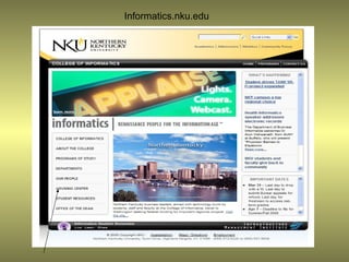 Informatics.nku.edu
 
