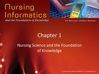 Chapter 1 Nursing Science and the Foundation of Knowledge 