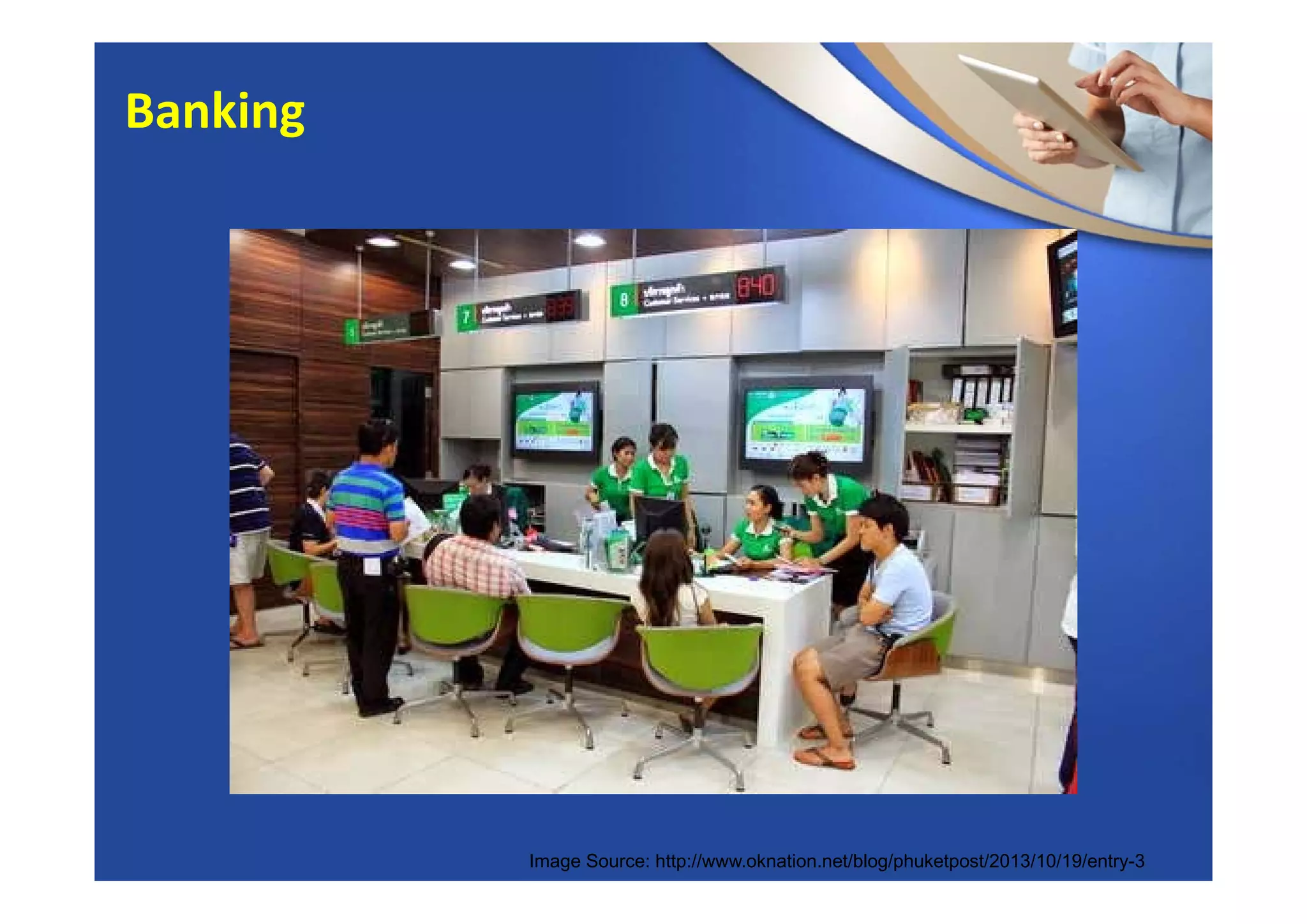 Image Source: http://www.oknation.net/blog/phuketpost/2013/10/19/entry-3
Banking
 