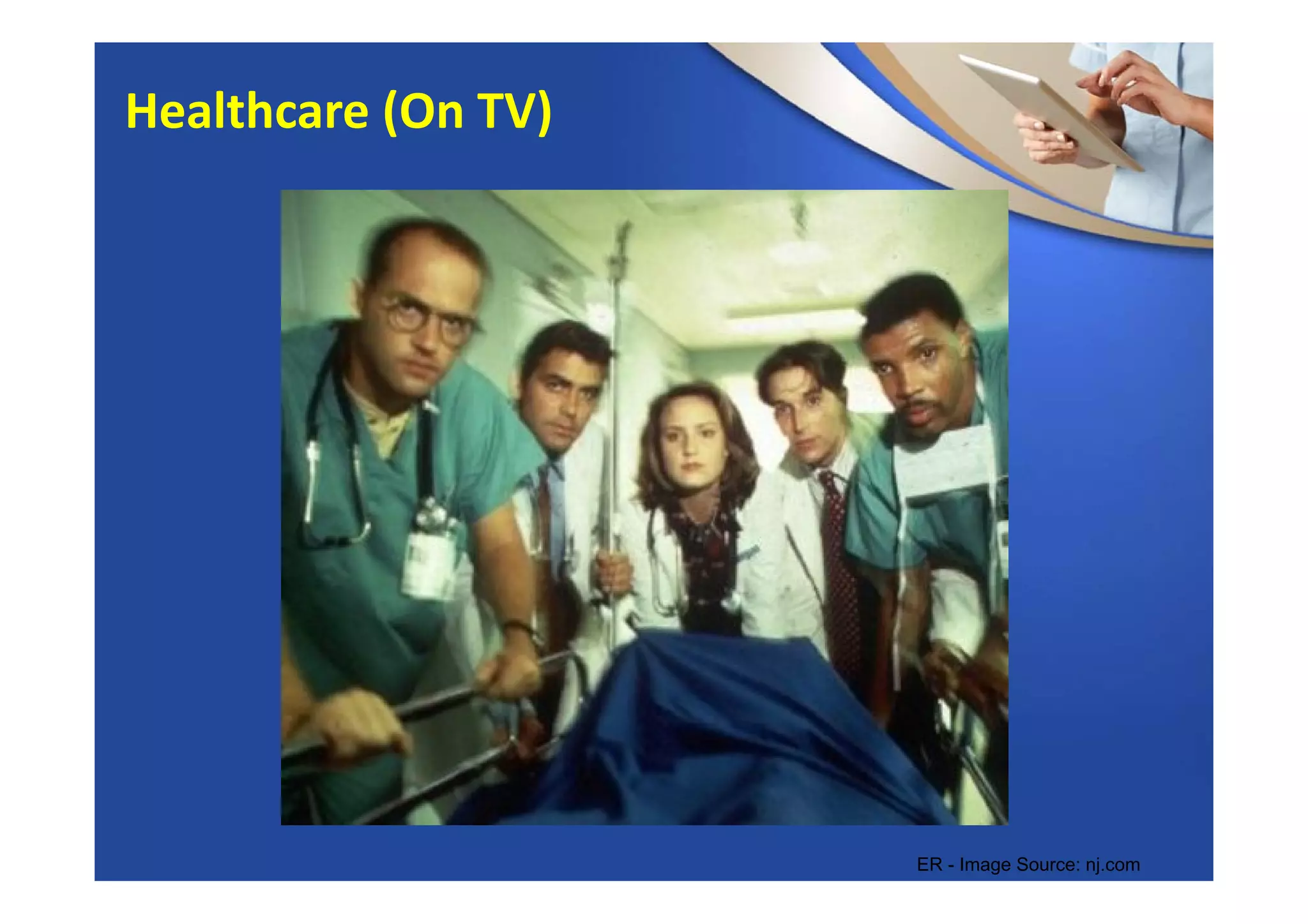 ER - Image Source: nj.com
Healthcare (On TV)
 