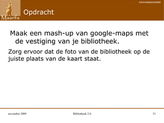 Voorbeeld : werkgroep Beeld en Geluid (wvla) http://beeldengeluid.wikispaces.com/ Zelf een wiki starten : Verschillende  wikifarms  :  www.wikispaces.com  (“Beste koop”) 