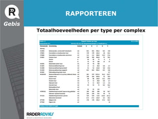 BEPALEN OPNAME EENHEDENGebis