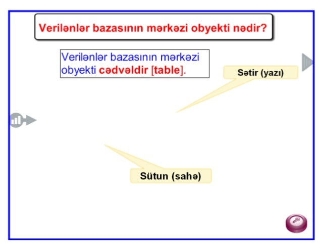 table to cl conversion l yaradÄ±lmasÄ± VerilÉnlÉr strukturunun bazasÄ±