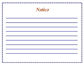 Obyektin fərqləndirici əlamətləri