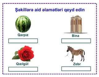 Obyektin fərqləndirici əlamətləri