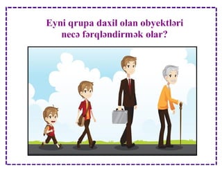 Obyektin fərqləndirici əlamətləri