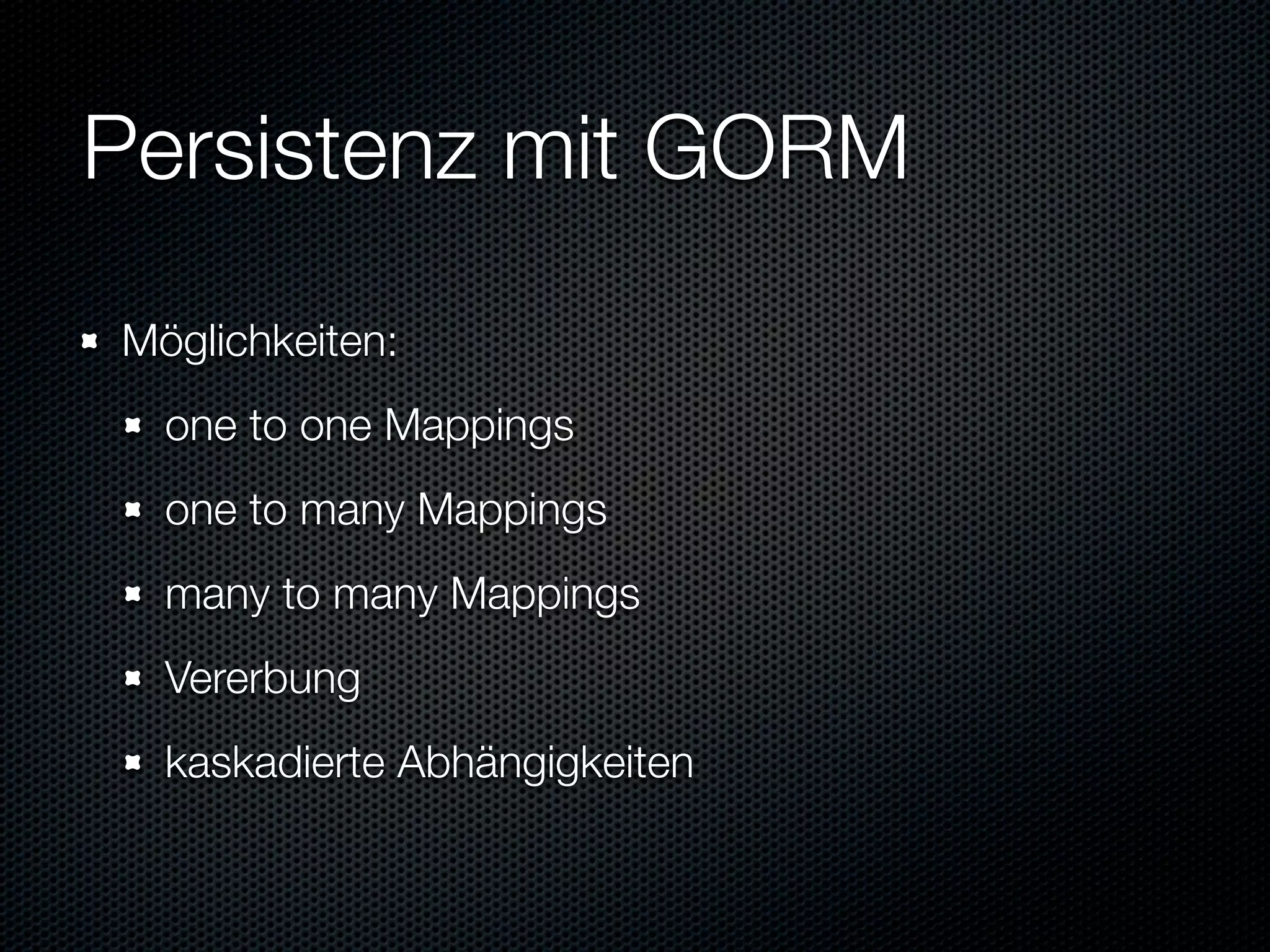 Informatik Seminar Groovy Und Grails