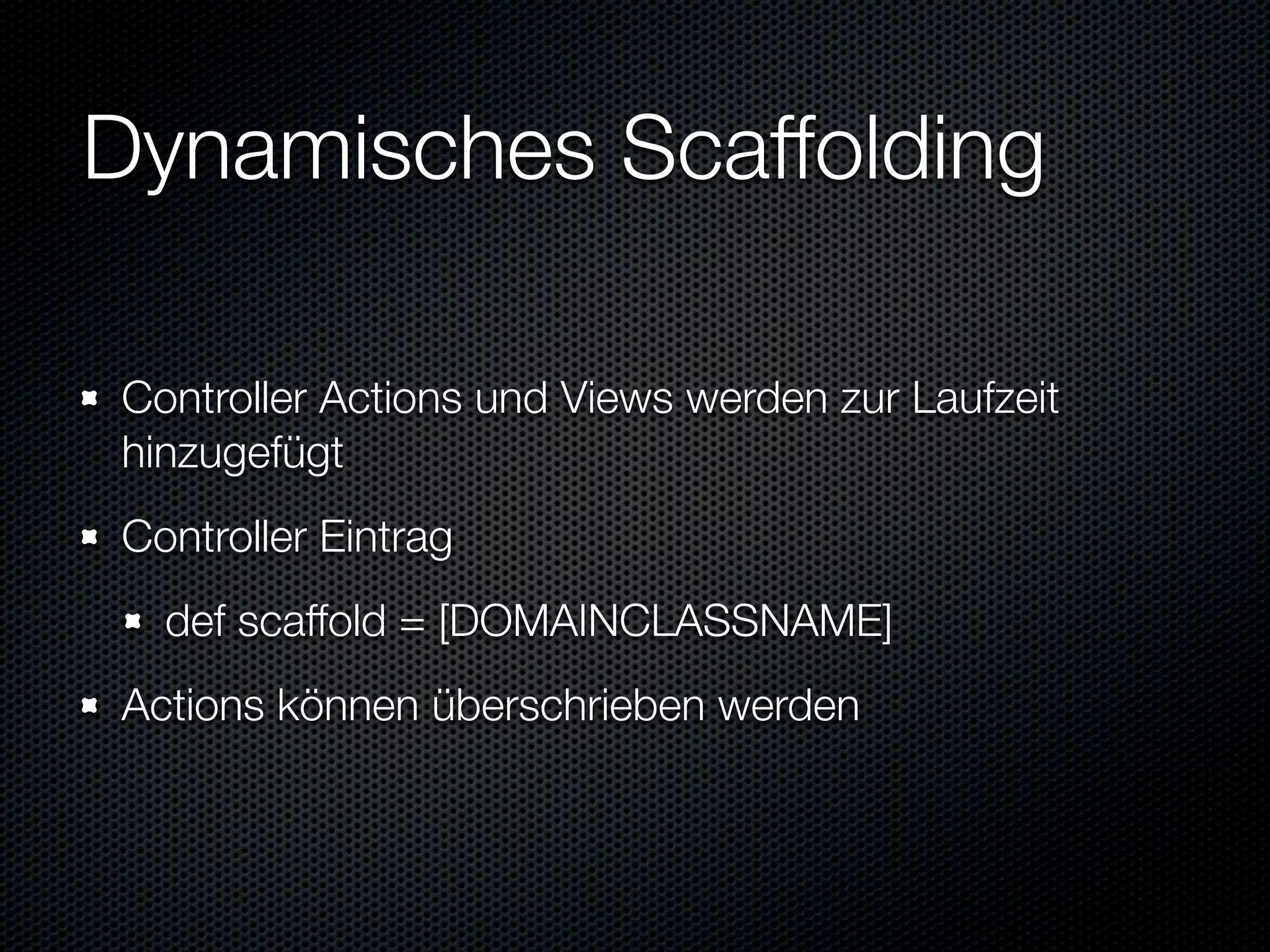 Informatik Seminar Groovy Und Grails