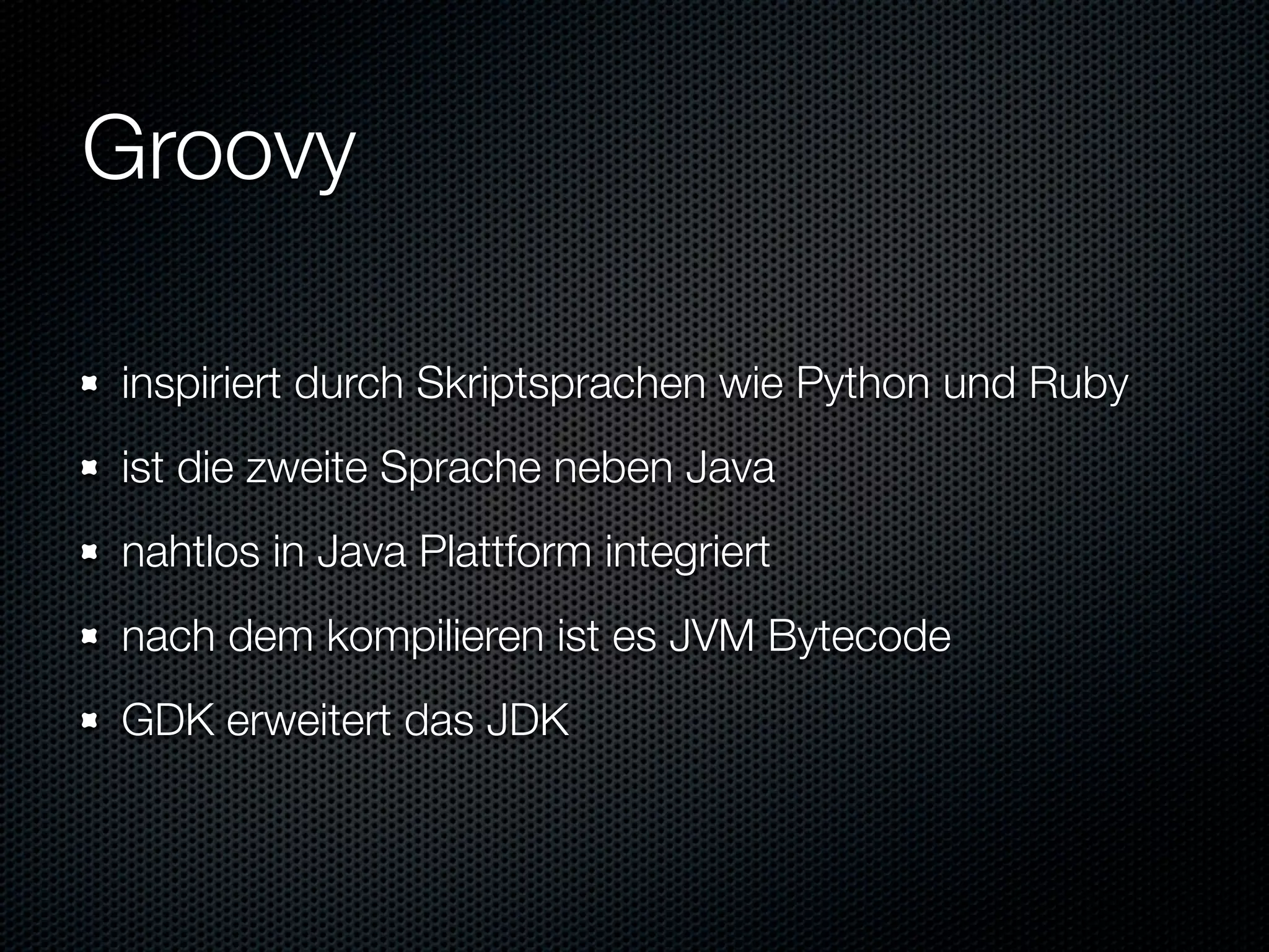 Informatik Seminar Groovy Und Grails