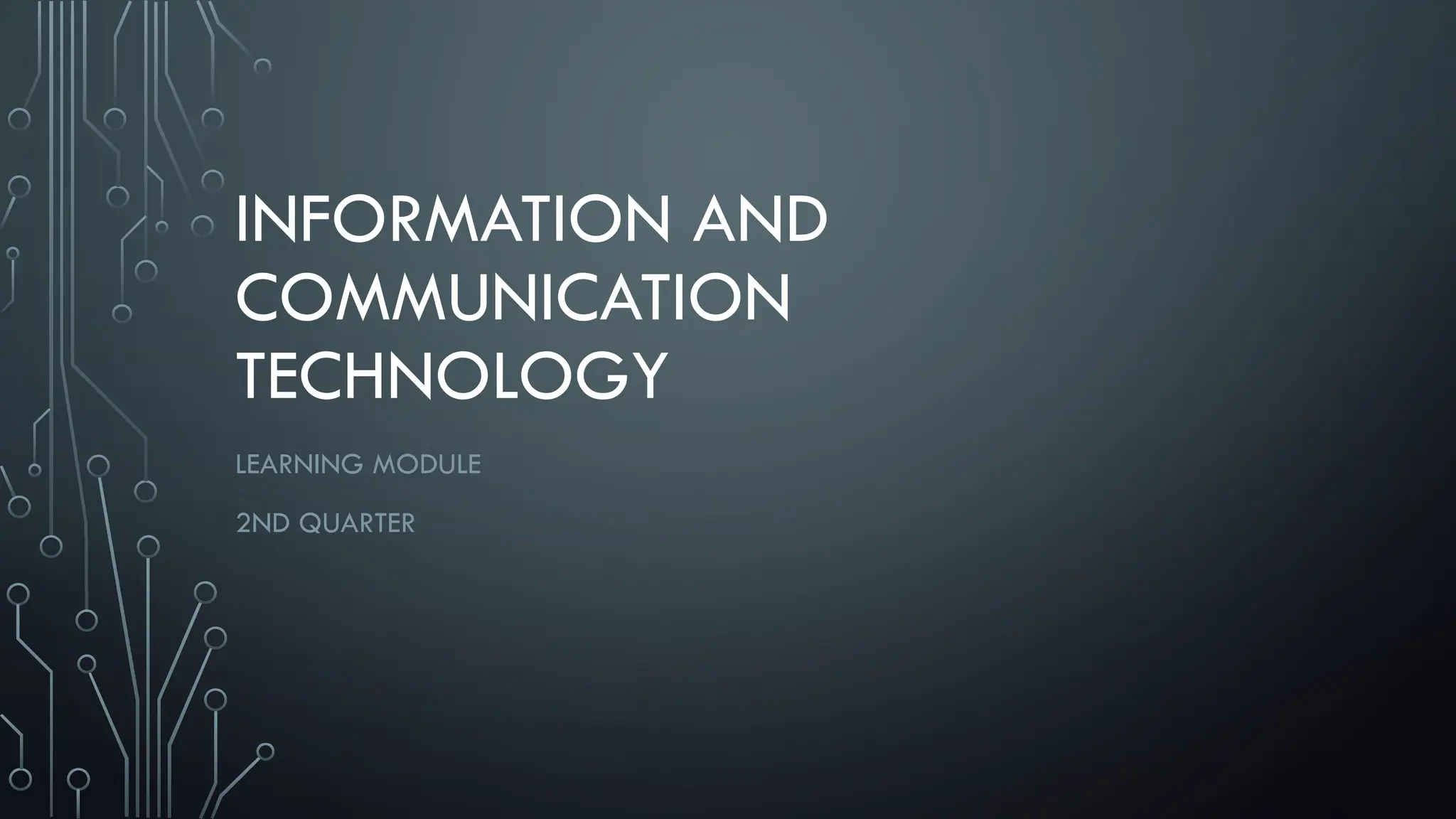 Information and Communication Technology. | PPT