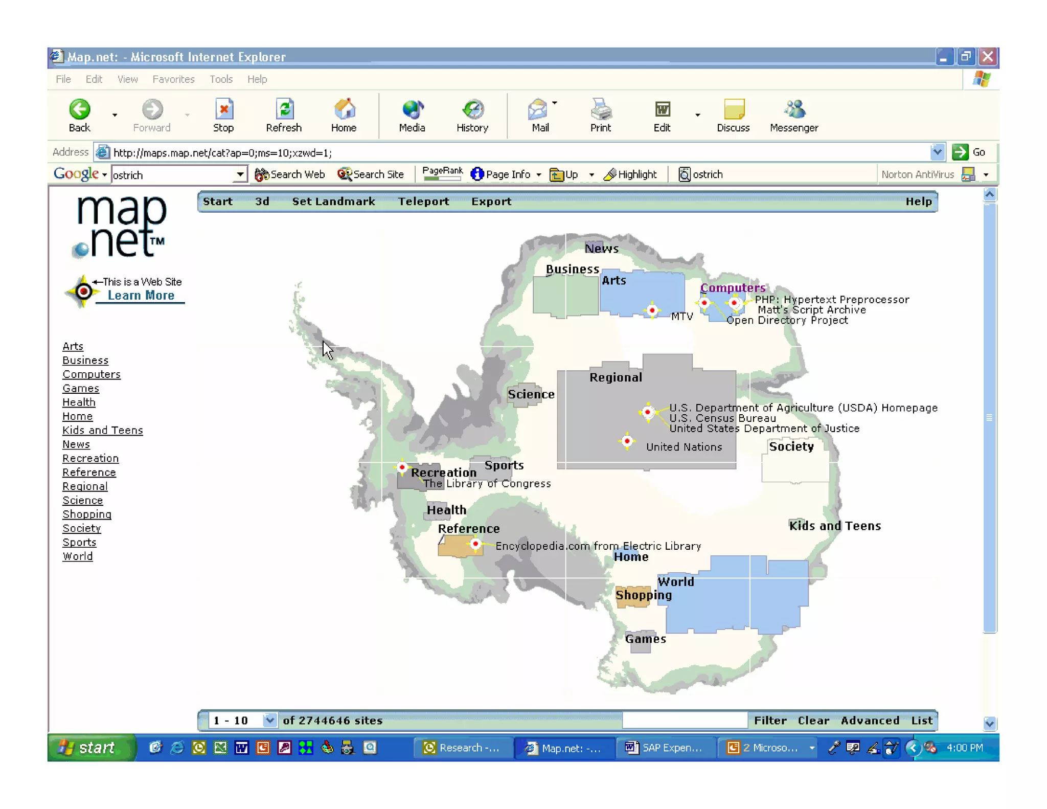Information Architecture 3.0 (Second Life)