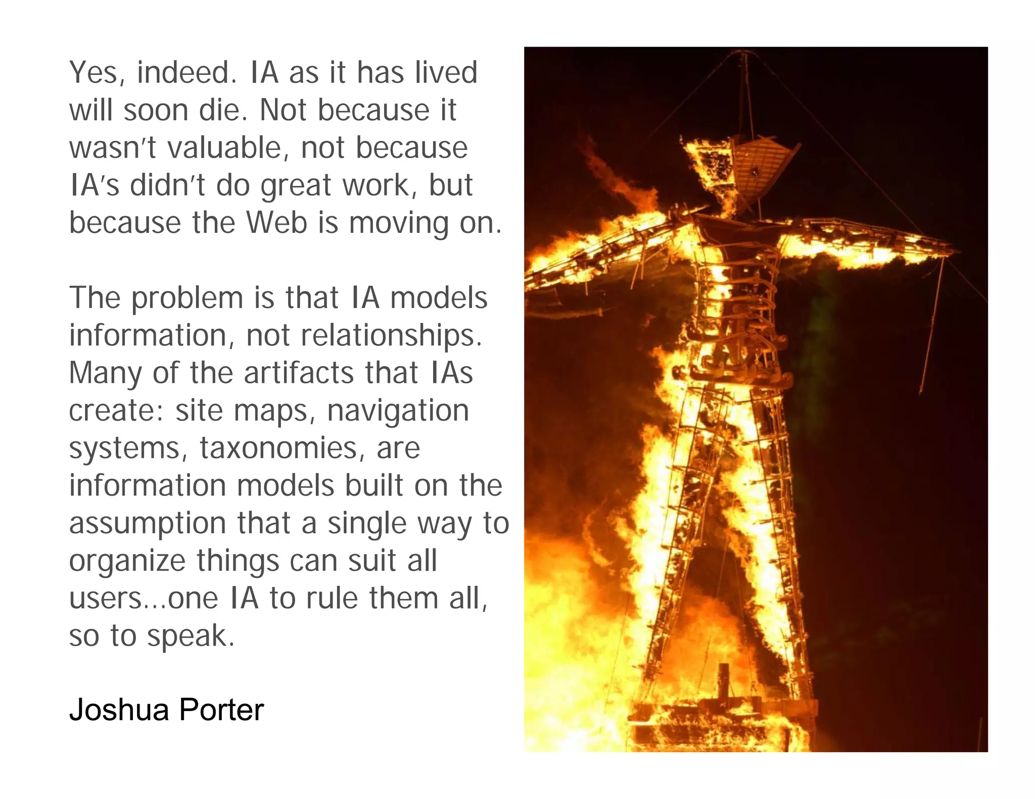 Information Architecture 3.0 (Second Life)