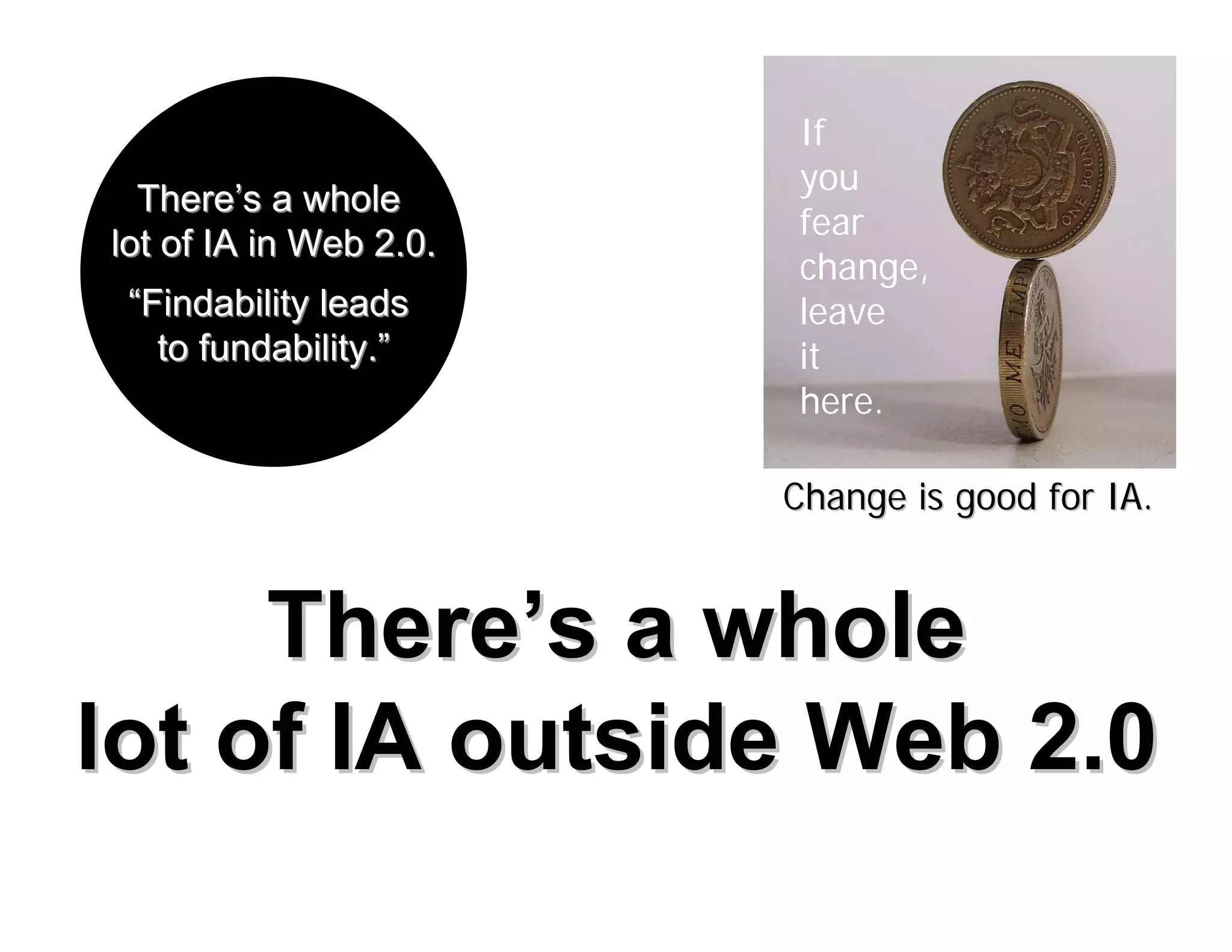 Information Architecture 3.0 (Second Life)