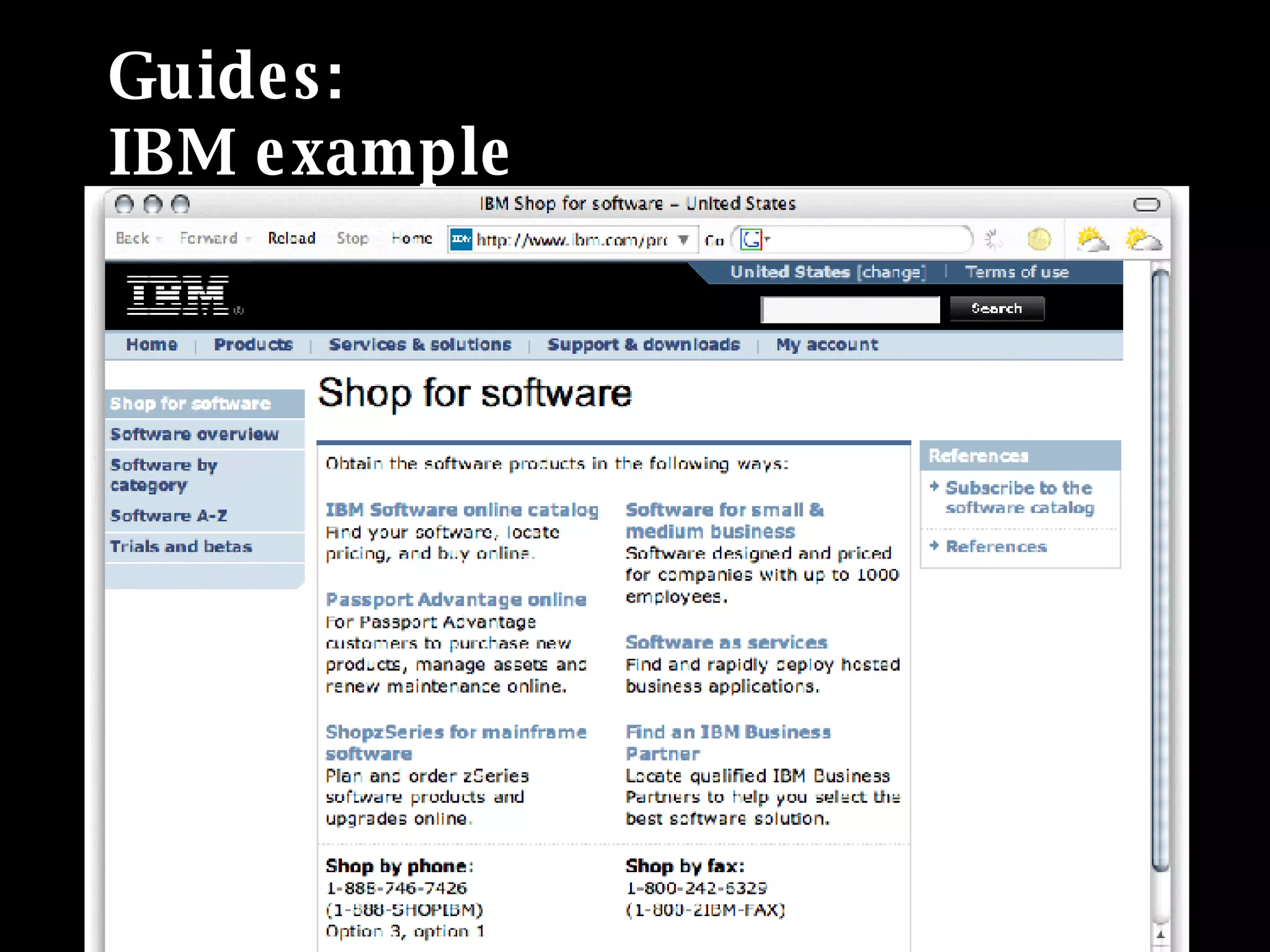 Guides: IBM example 