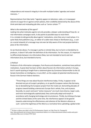 Information disorder: Toward an interdisciplinary framework for ...