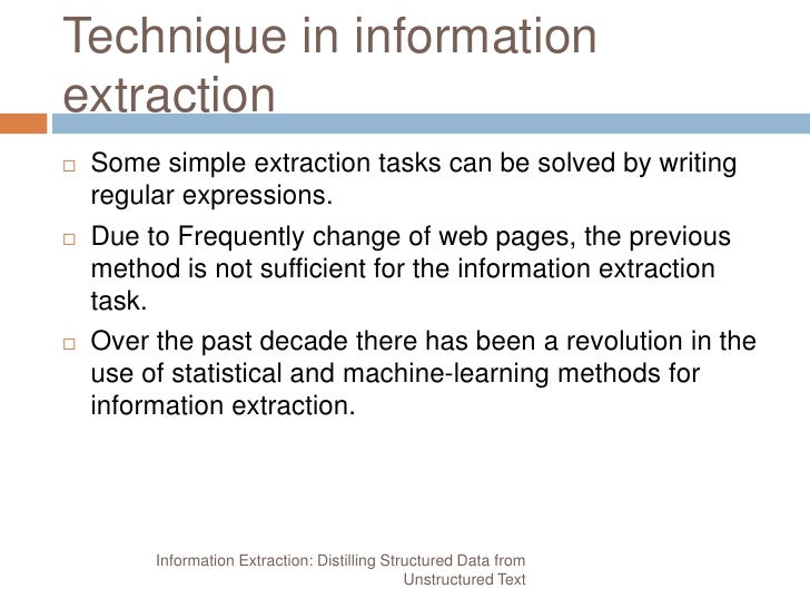 Information Extraction