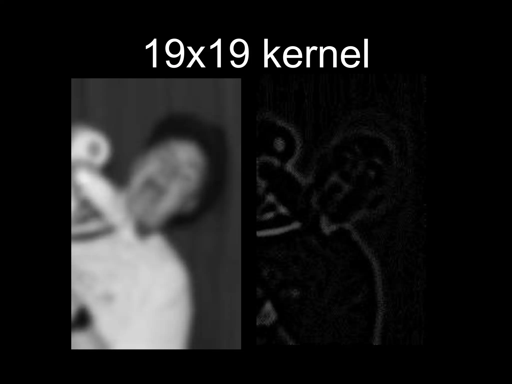 19x19 kernel
 