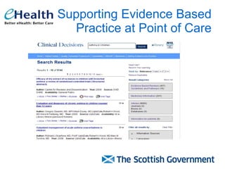 Supporting Evidence Based Practice at Point of Care 