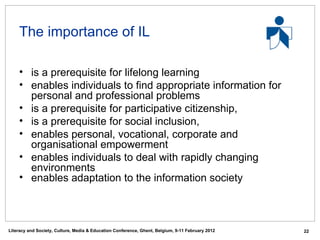 Information Literacy as a Transversal Competency